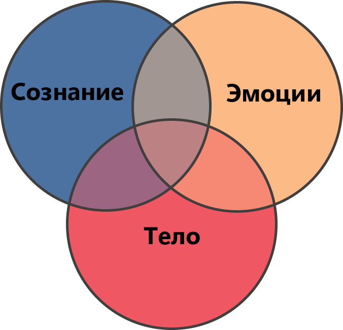Интеграция трех уровней: тело, эмоции и сознание